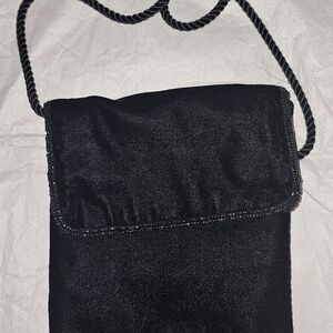 Black Crossbody Shoulder Bag - Women